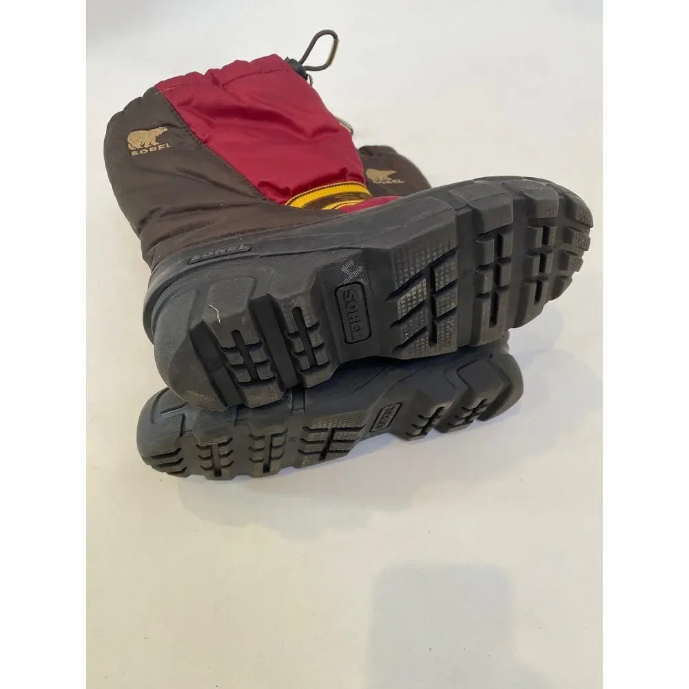 Sorel Warm Winter Boots EUC Sz 3 Boys Youth Waterproof